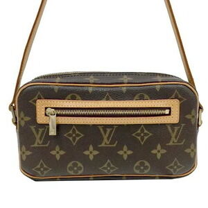 Louis Vuitton Bag Beige Brown Pochette Natural Cite Shoulder Leather